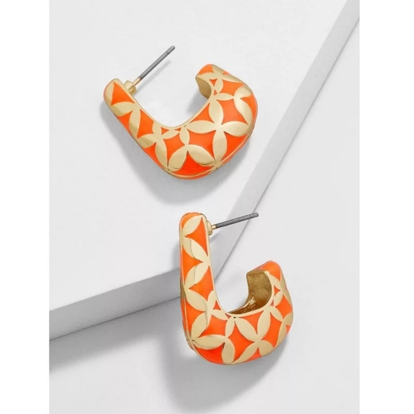 Anthropologie Jewelry - New Anthropologie Gold and Orange Stud Earrings